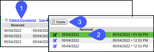 how to delete text on a scanned document