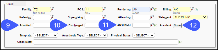 Enter a New Charge (Encounter) Manually